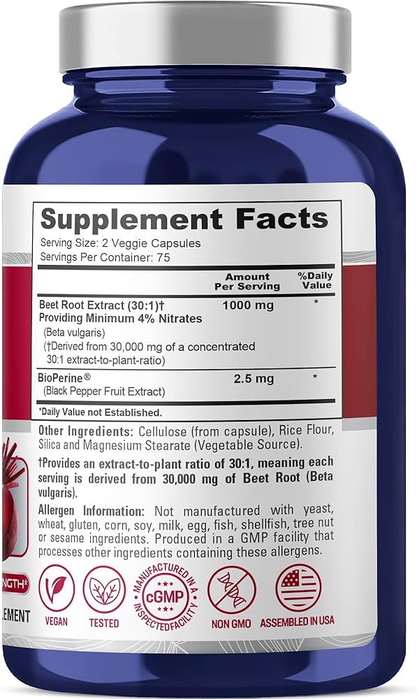 Amazon.com: NusaPure Beet Root 30:1 Extract, 1000 mg